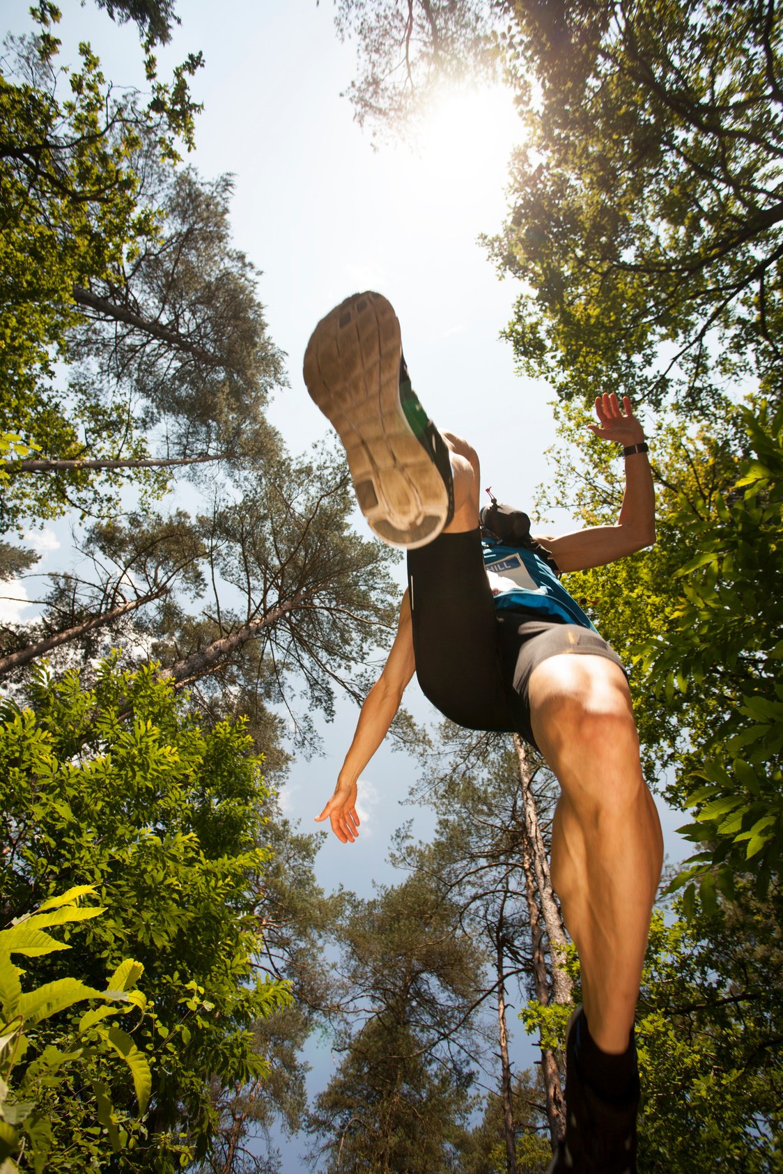 Man in ultramarathon race