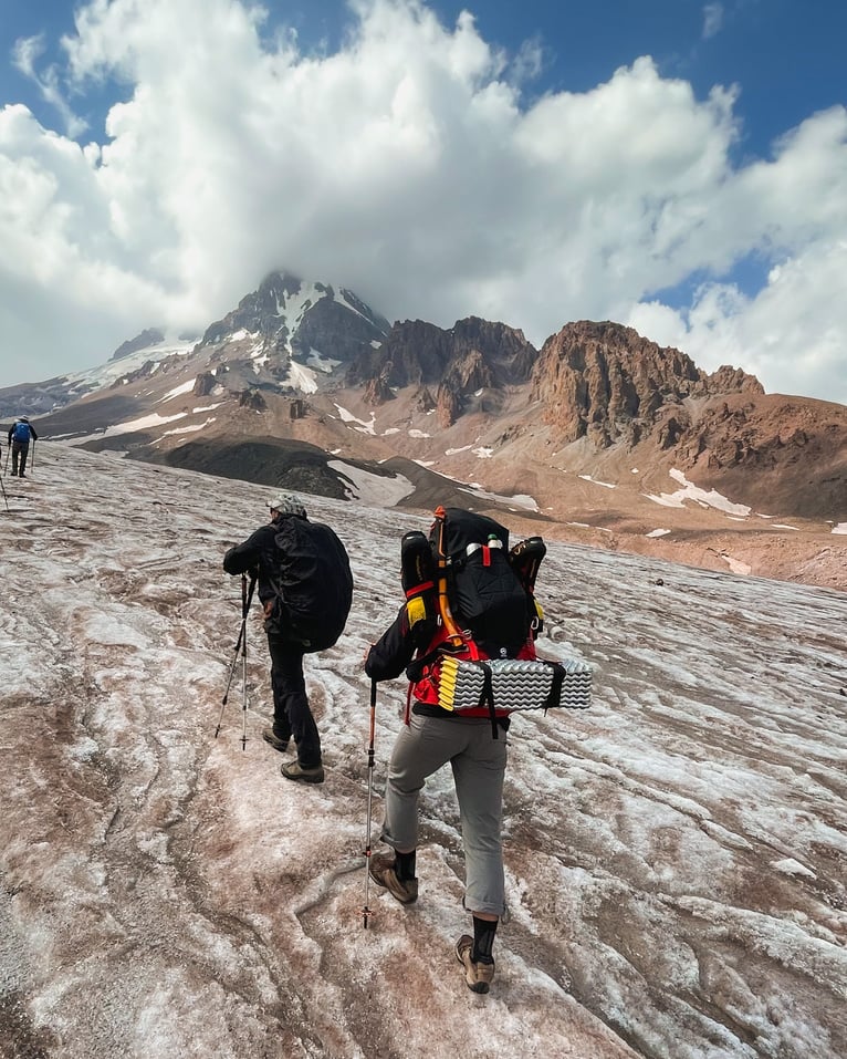 People Hiking during Winter